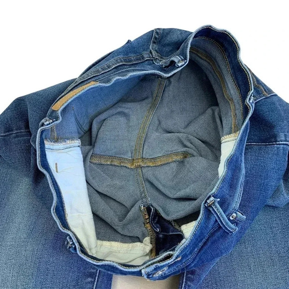 Levi's 512 Perfectly Slimming Bootcut Denim Blue Jeans Size 10 High Waist 31X32 - Picture 11 of 16